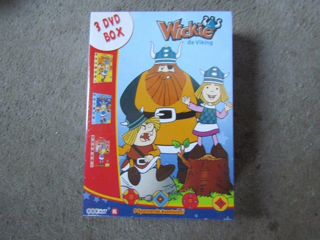 DVDbox: Wickie de Viking, 3 dvds GESEALD en ALLEEN OPHALEN, Ophalen, Europees, Tekenfilm, Alle leeftijden