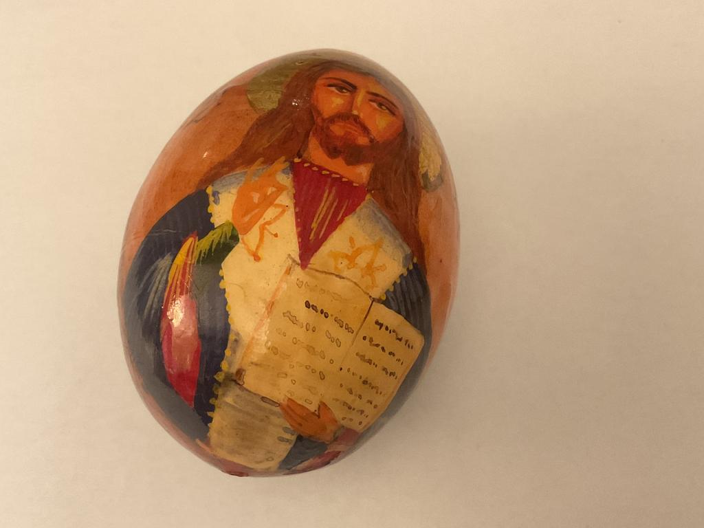 Russisch orthodox icoon ei van hout, Ophalen of Verzenden