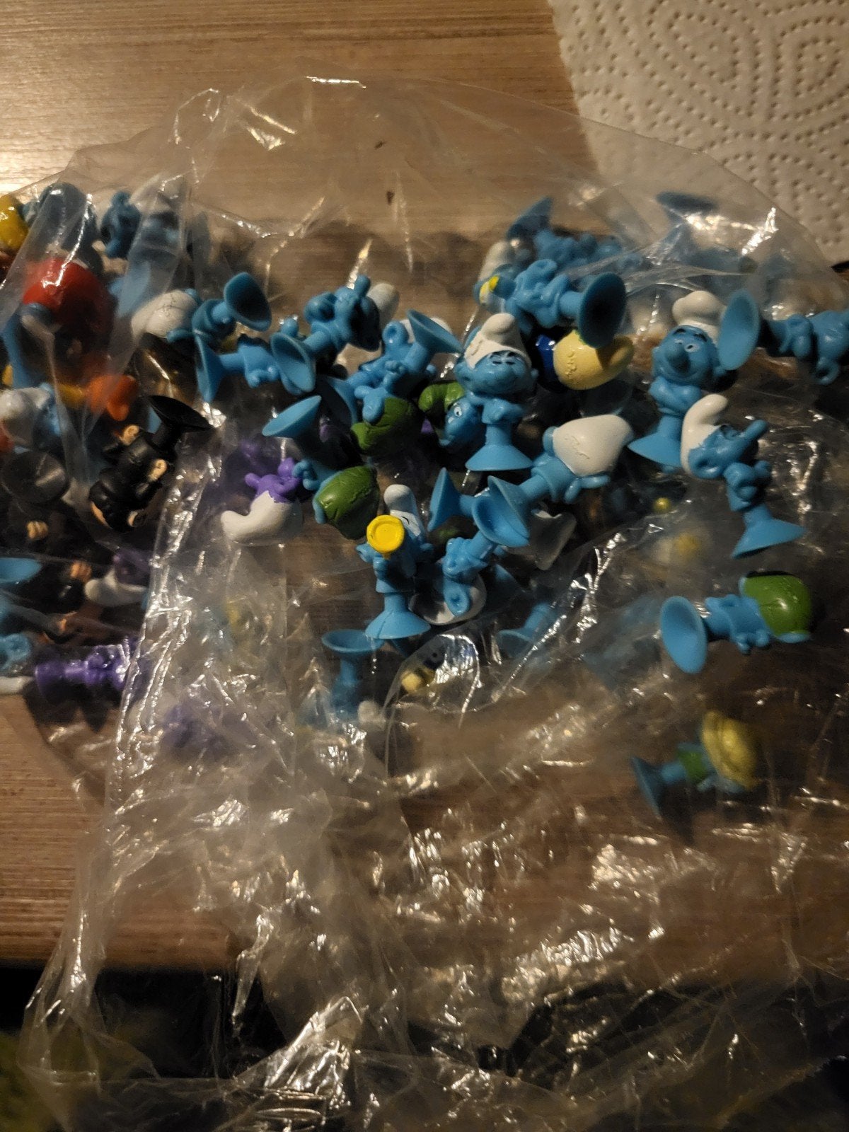 Grote partij Smurfen poppetjes - Vintage verzameling, Verzamelen, Smurfen, Ophalen, Gebruikt, Verschillende Smurfen