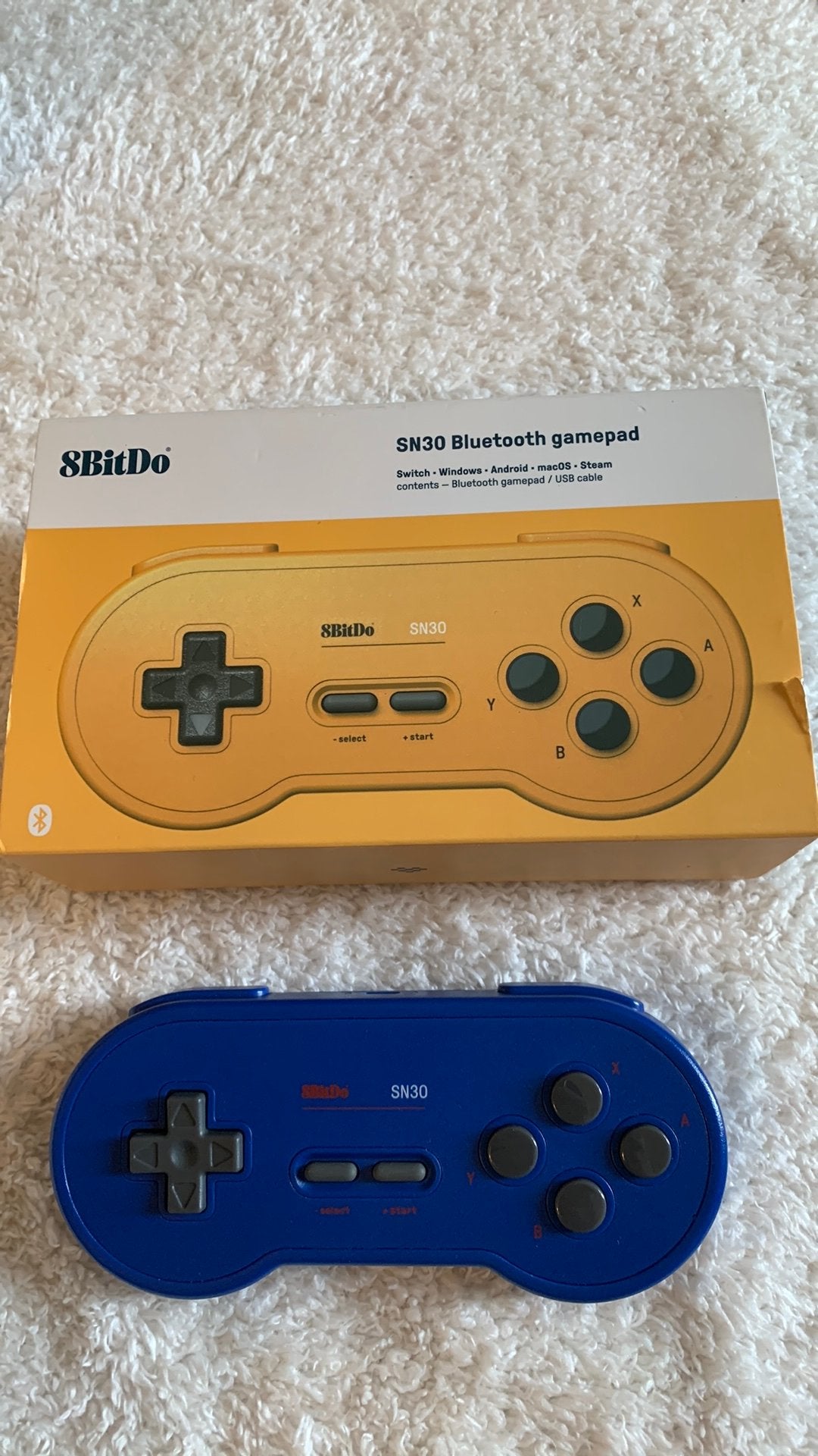 8BitDo SN30 bluetooth controller, Ophalen, Overige controllers, Zo goed als nieuw, Draadloos