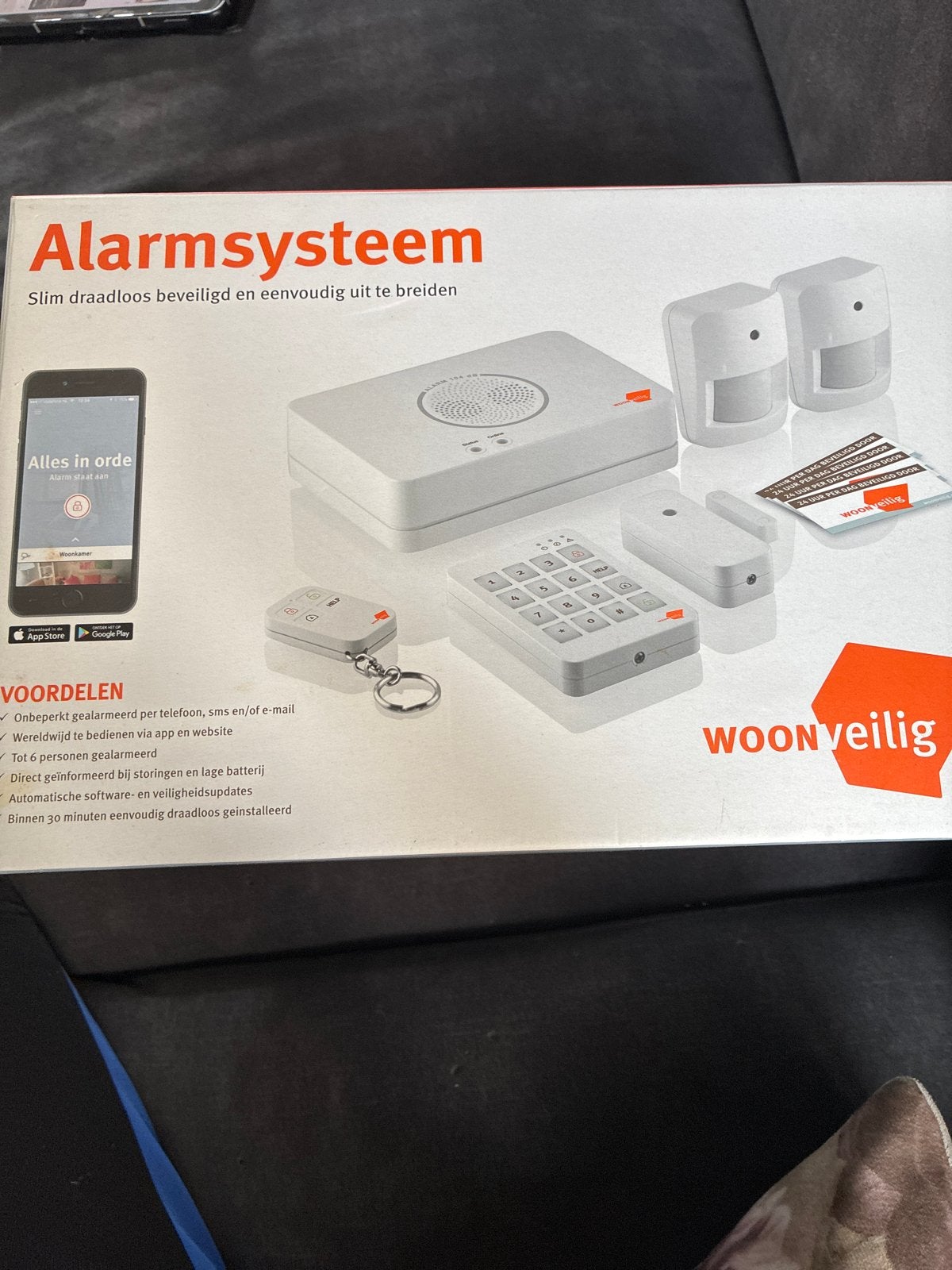 Woonveilig Alarmsysteem - Slim, Draadloos & Uitbreidbaar, Ophalen, Beweging, Nieuw, Compleet systeem