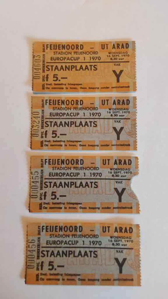 Feyenoord UT Arad 1e ronde Europacup 1 16 sept 1970, Eén persoon, September