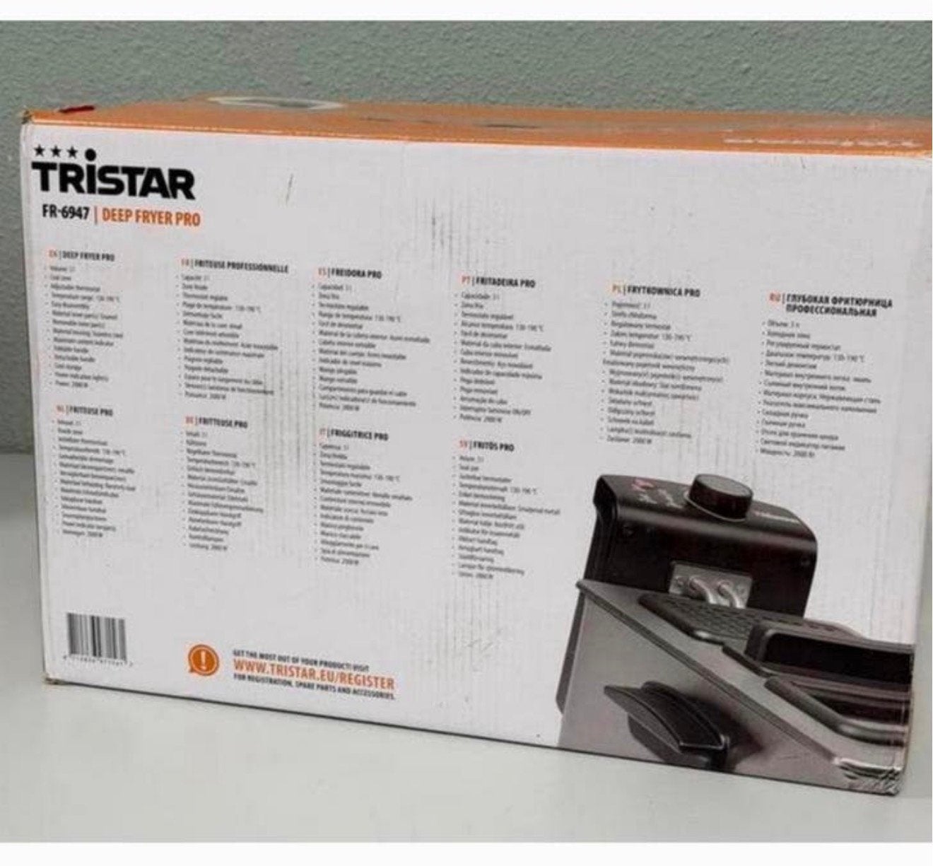 Tristar FR-6947 Deep Fryer PRO NIEUW Frietpan Frituurpan 3L, Uitneembare binnenpan, Nieuw, 3 tot 4 liter, Ophalen of Verzenden