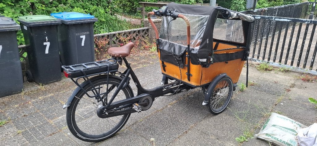 Elektrische Bakfiets Vogue Carry 3, Gebruikt, 51 tot 55 cm, 30 tot 50 km per accu, Ophalen