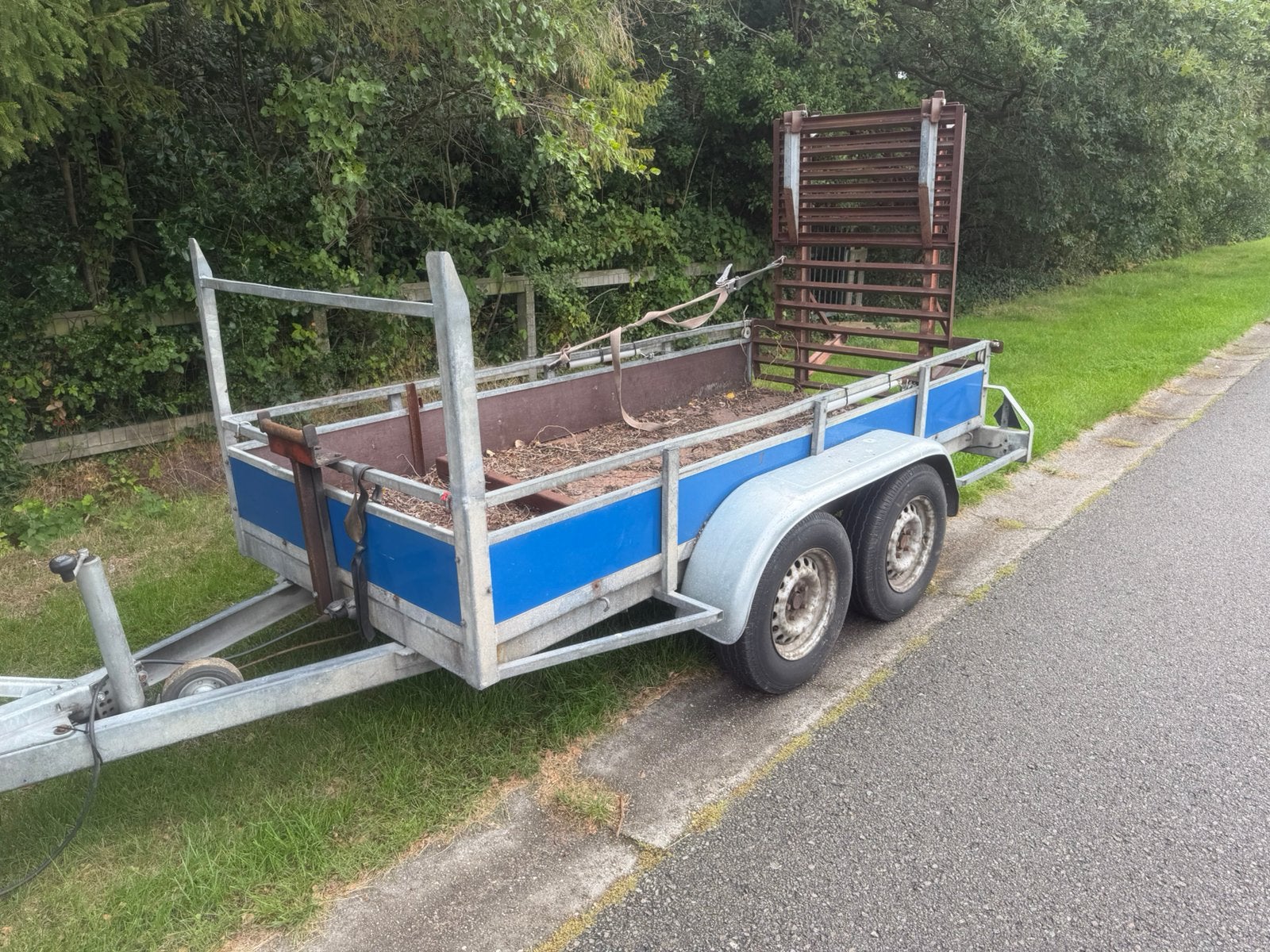 Impex tandemasser / machinetransporter 300x130cm 2000kg, Ophalen, Gebruikt