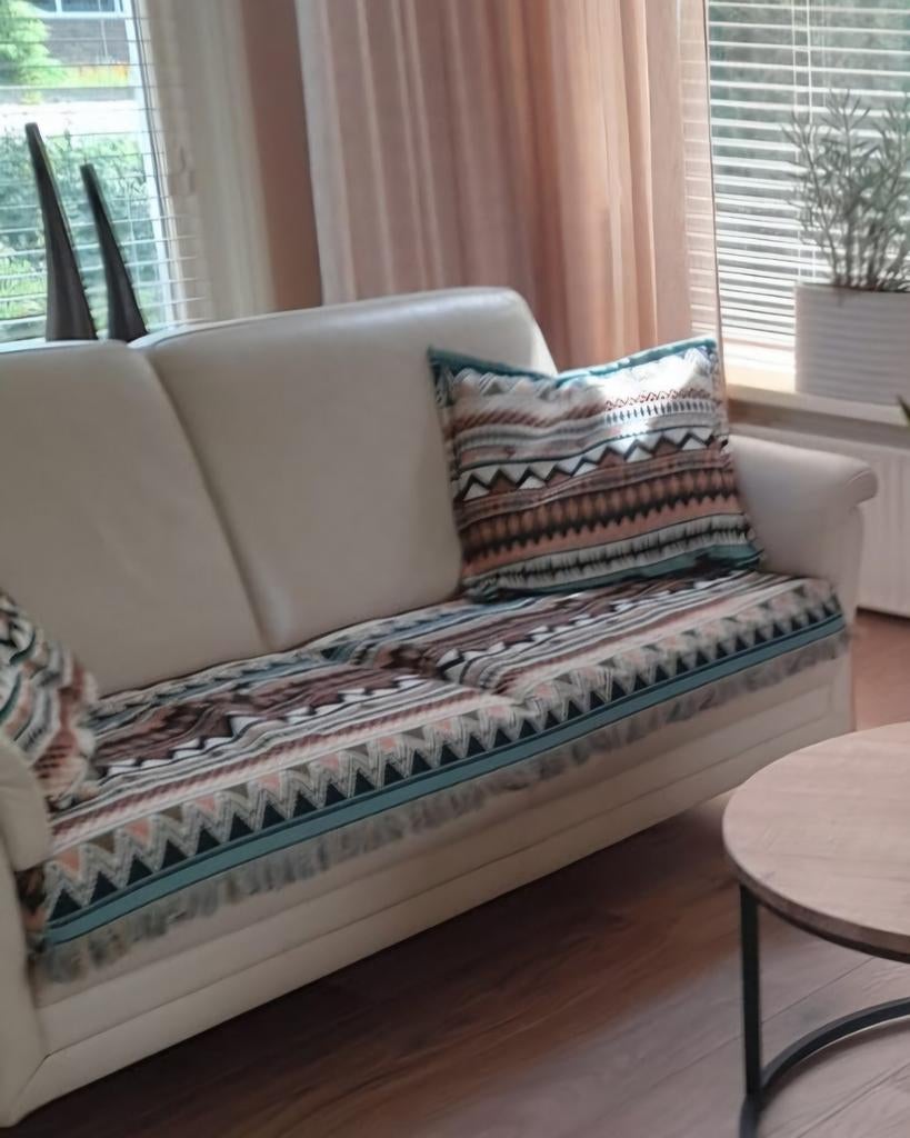 Himolla 2-zitsbank en fauteuil van leer, Ophalen, Gebruikt, Modern comfort, Leer