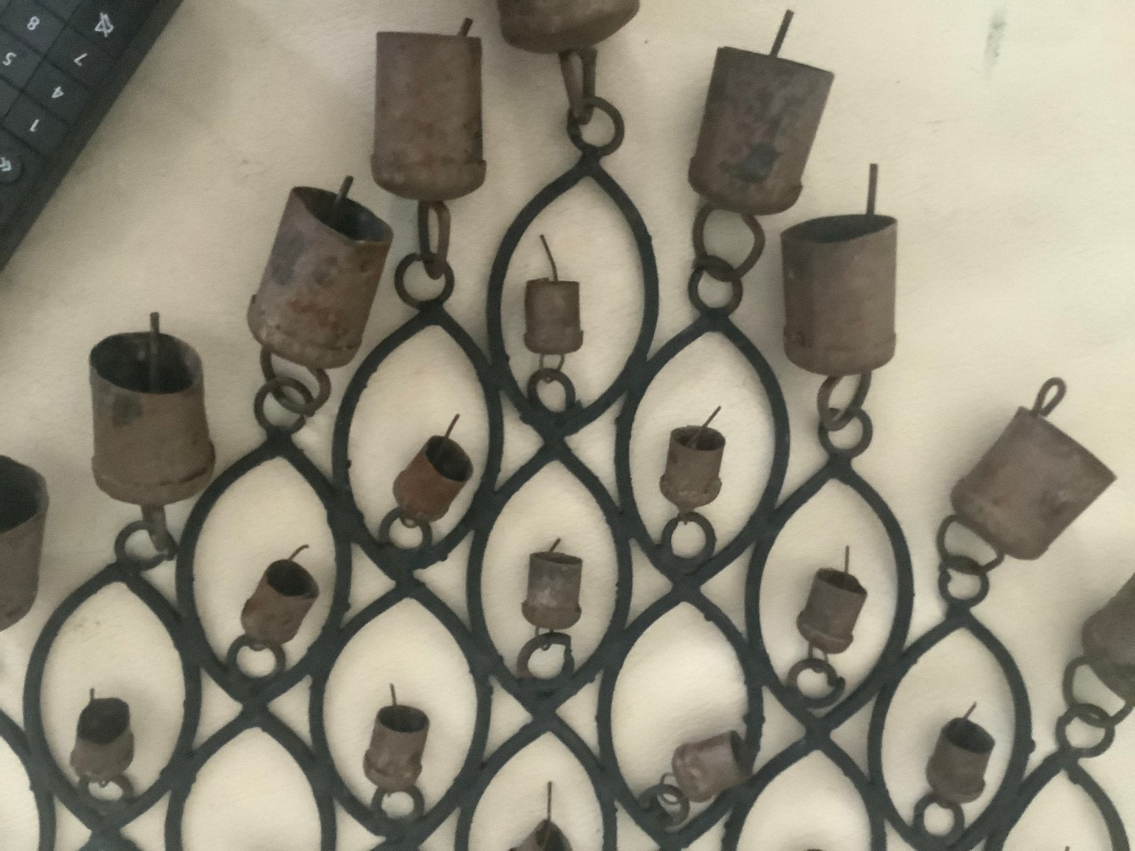 Decoratieve Indiase bellenhanger van metaal, Ophalen of Verzenden