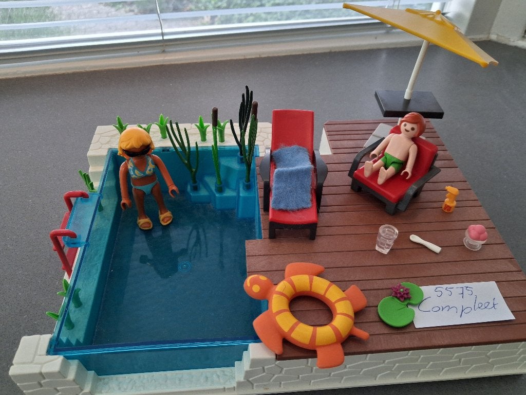 Playmobil 5575 Zwembad, Ophalen, Zo goed als nieuw, Complete set