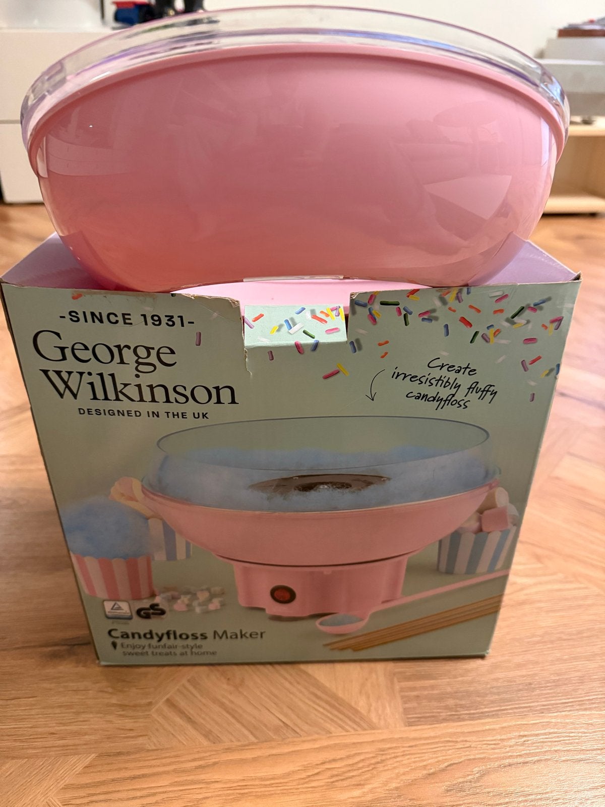 George Wilkinson Suikerspinmachine met 3 soorten suiker, Ophalen of Verzenden, Zo goed als nieuw