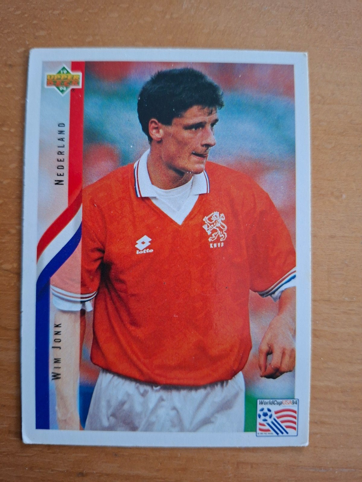 Upper deck Wim Jonk Spelerskaart - Nederland - WK 1994 USA, Verzamelen, Ophalen of Verzenden, Zo goed als nieuw, Overige binnenlandse clubs