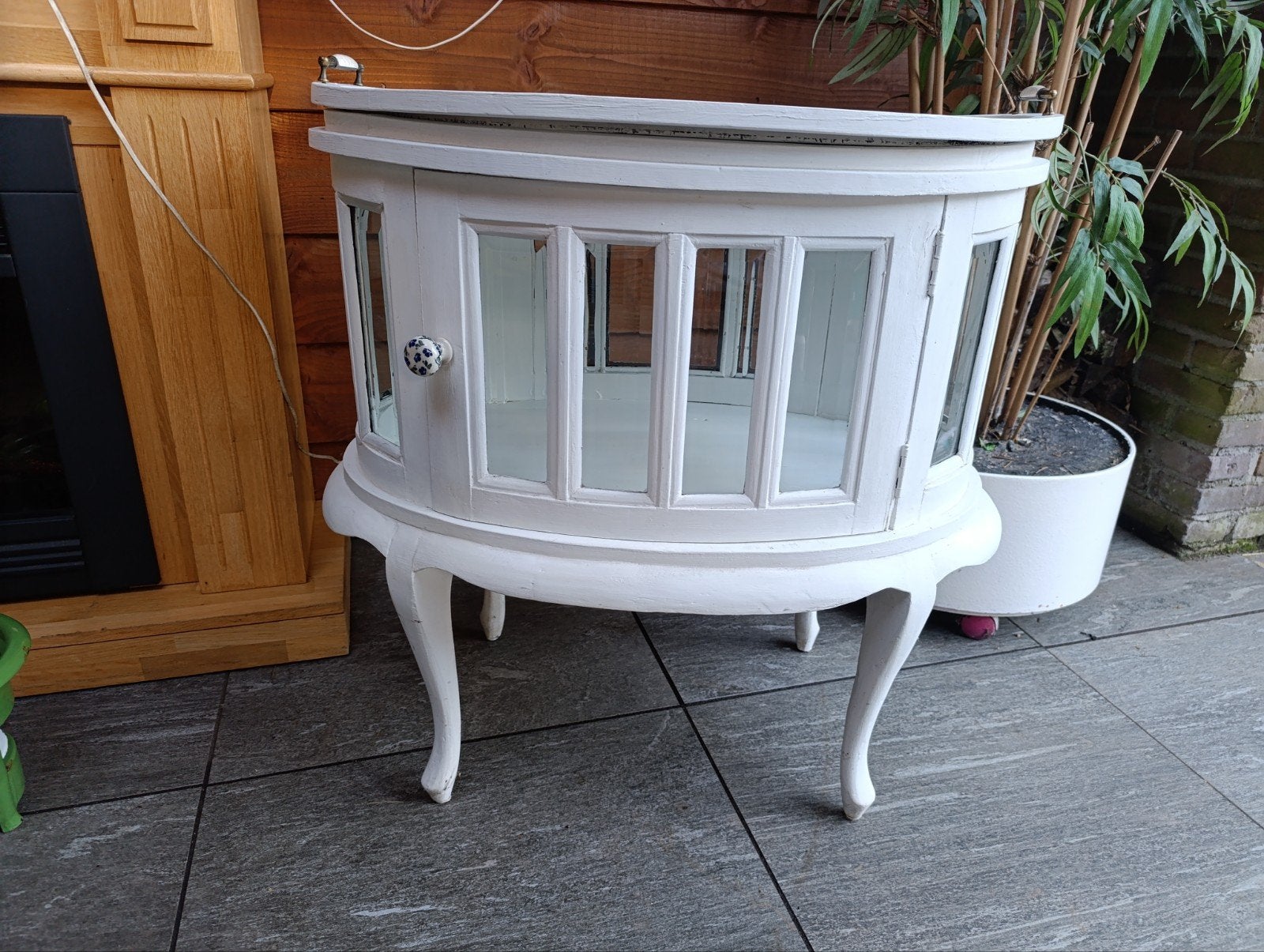 Theekastje wit, brocante, Ophalen, Gebruikt, 50 tot 100 cm, Minder dan 100 cm