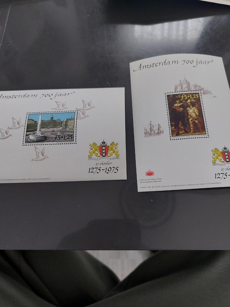 Amsterdam 700 jaar postzegelboekjes 1975, Postzegels en Munten, Ophalen of Verzenden