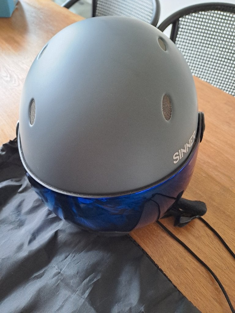 Sinner skihelm met vizier, Overige merken, Gebruikt, Ophalen of Verzenden, Kleding