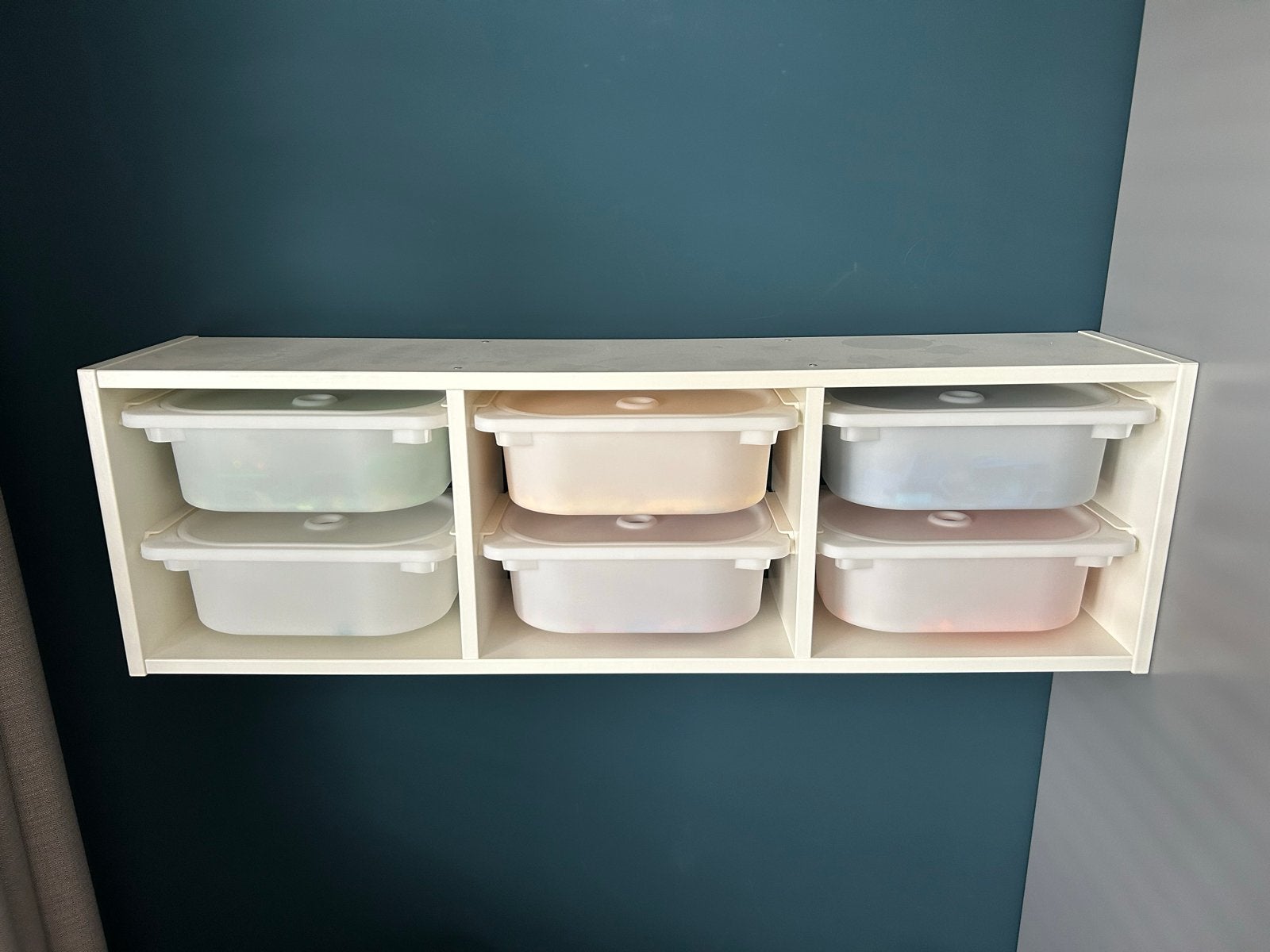 IKEA Trofast kast met bakken - ideaal voor speelgoedopslag, Kast, Zo goed als nieuw, 75 tot 100 cm, Minder dan 50 cm