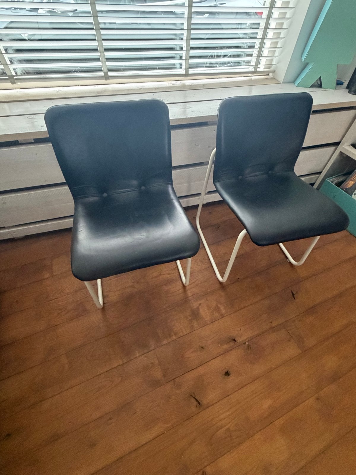Set van 2 Vintage Galvanitas S23 Sledestoelen - Zwart/Wit, Ophalen