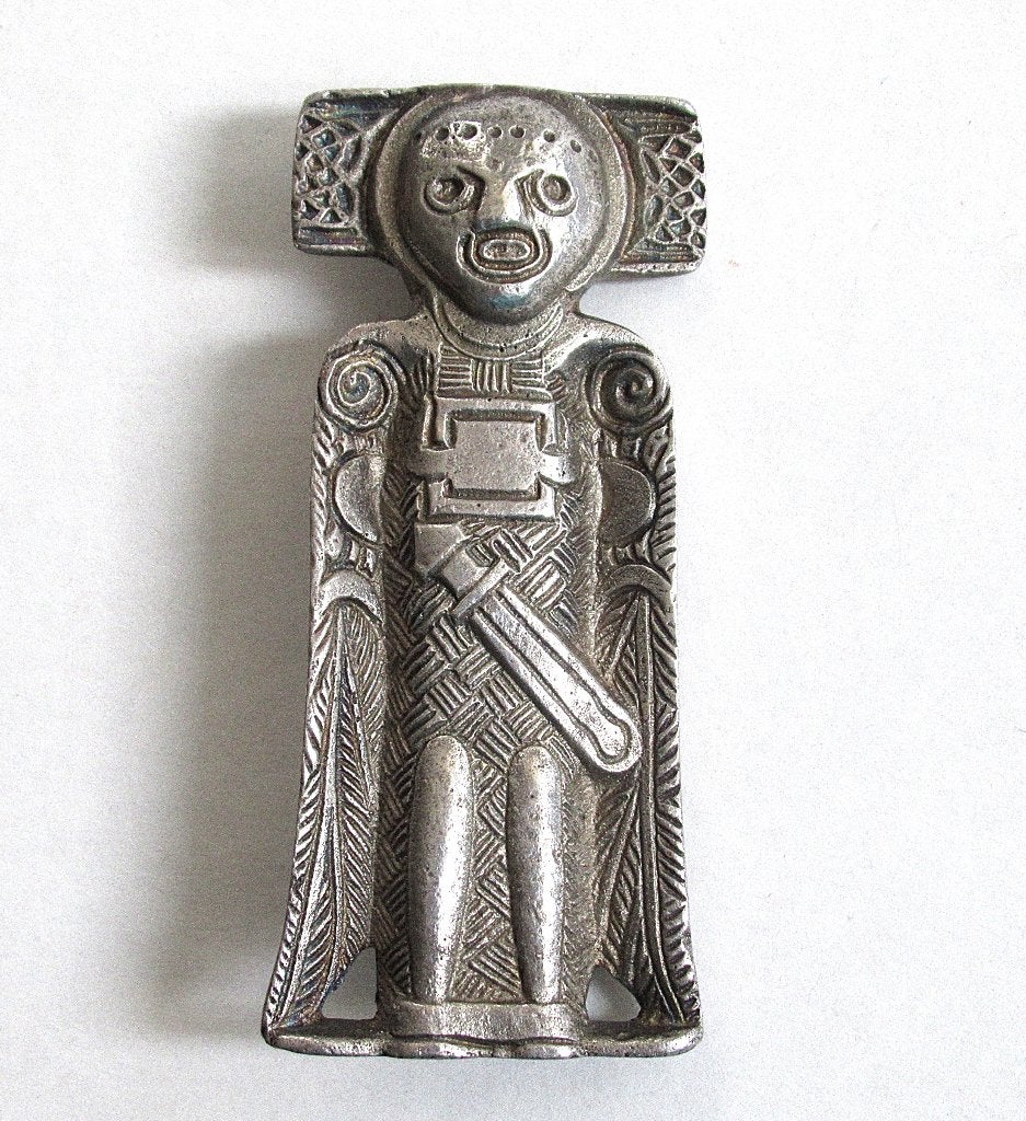 Vintage sterlingzilver broche/hanger van D. Andersen Noorw., Antiek en Kunst, Ophalen of Verzenden, Zilver