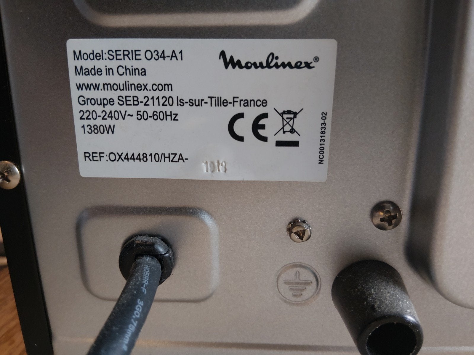 Moulinex Mini-oven O34-A1 - Compact en Krachtig, Witgoed en Apparatuur, Ovens, Ophalen, Minder dan 45 cm, Gebruikt, Minder dan 45 cm