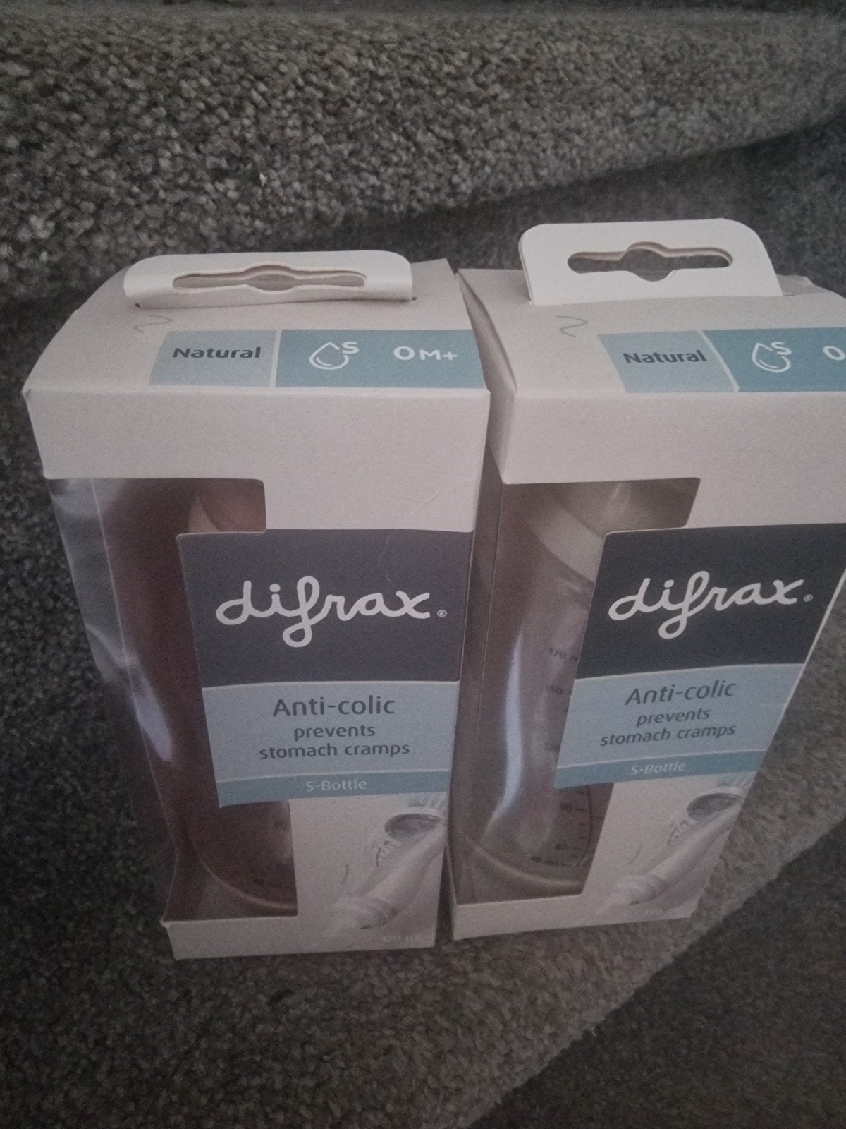 Difrax S-fles Natural 0M+ (2 stuks) - Nieuw in doos, Difrax, Nieuw, Ophalen of Verzenden, Babyfles