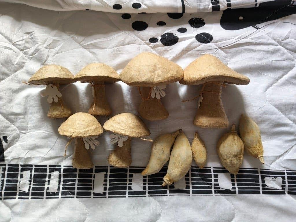 Decopatch Paddestoelen Ongebruikt 6 stuks, Hobby en Vrije tijd, Knutselen, Verzenden, Beige, Natuur en Bloemen, Zo goed als nieuw