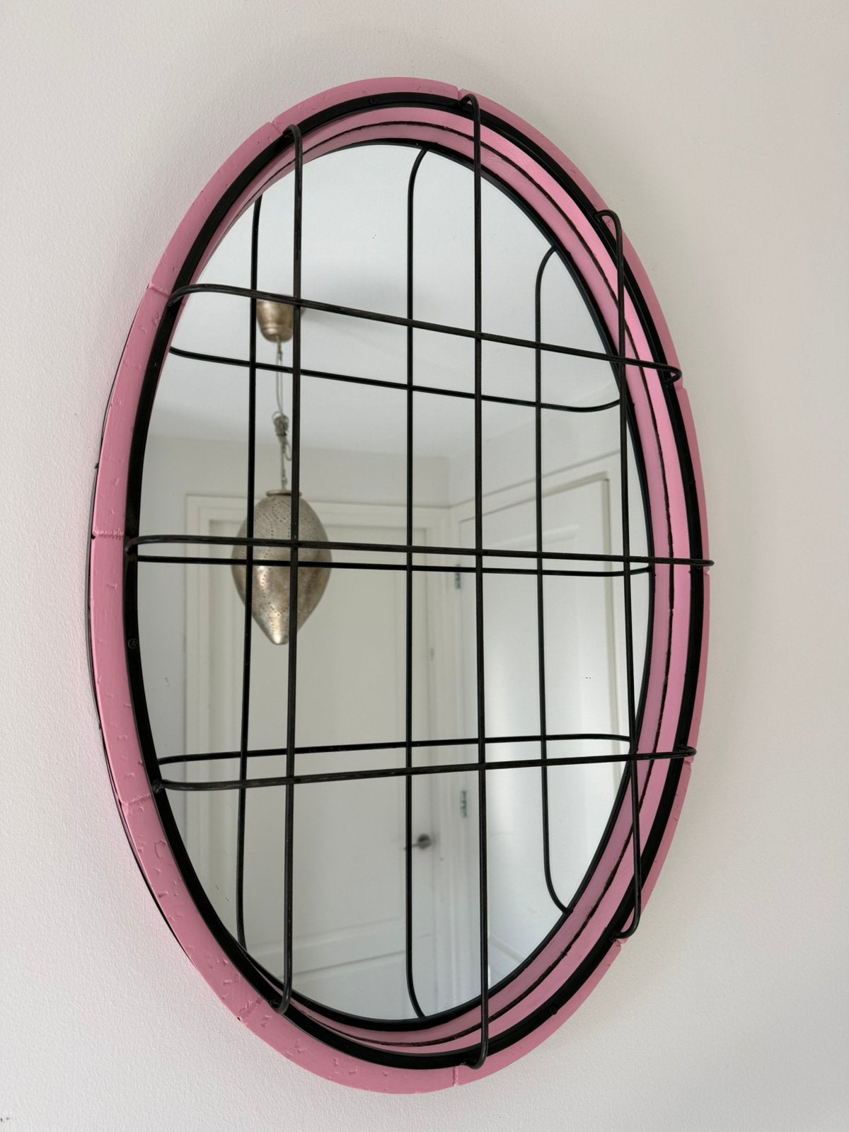 PTMD ‘Mitzy’ ovale spiegel - Pink edition, Ophalen, Zo goed als nieuw, Minder dan 100 cm, Ovaal
