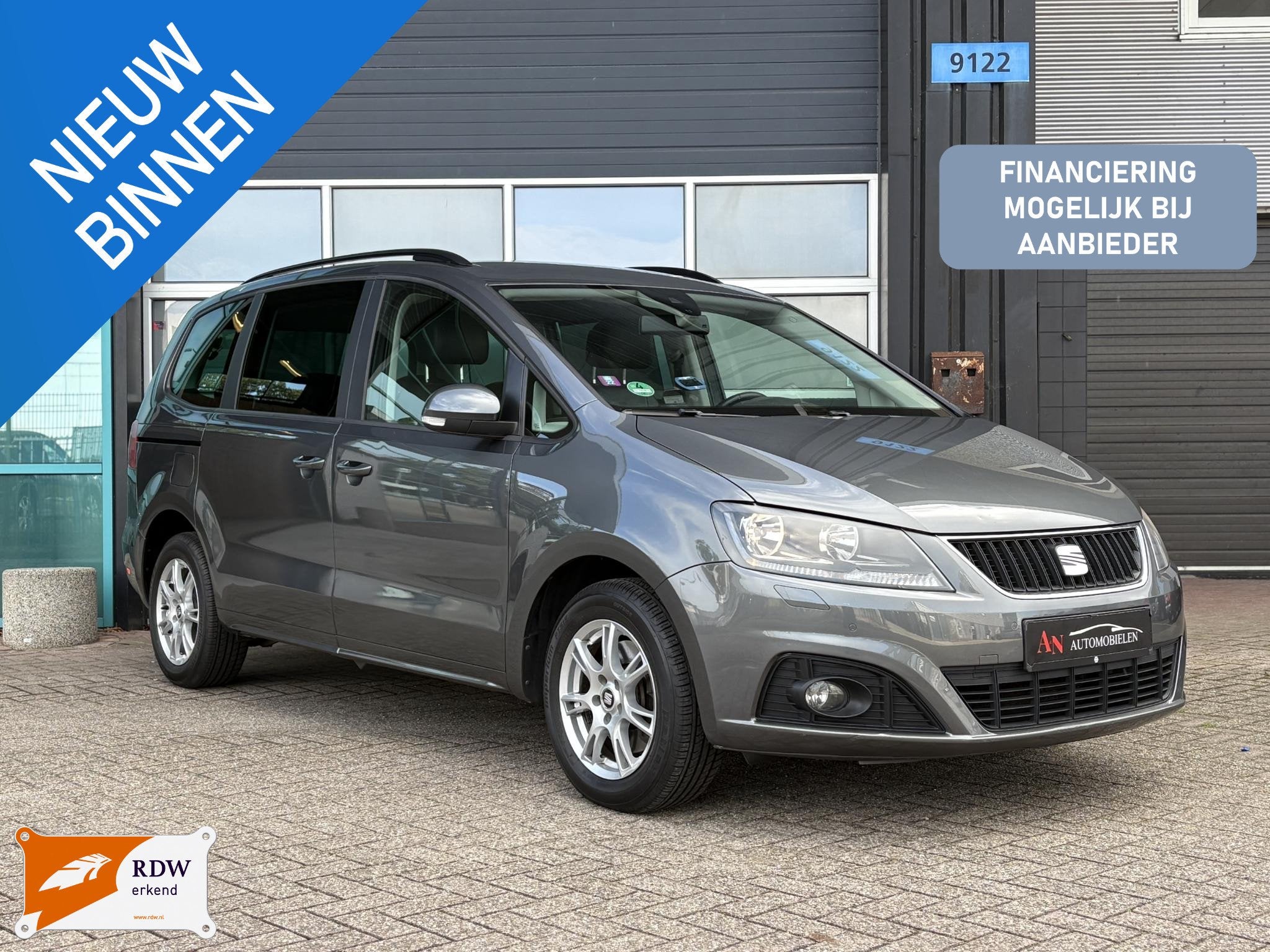SEAT Alhambra 1.4 TSI Businessline 7p Full Option, Euro 5, Stof, Zwart, 4 cilinders