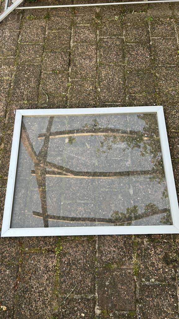 Kasraam plexiglas met aluminium frame 85x70cm, Ophalen, Zo goed als nieuw, Glasplaat, 160 cm of meer