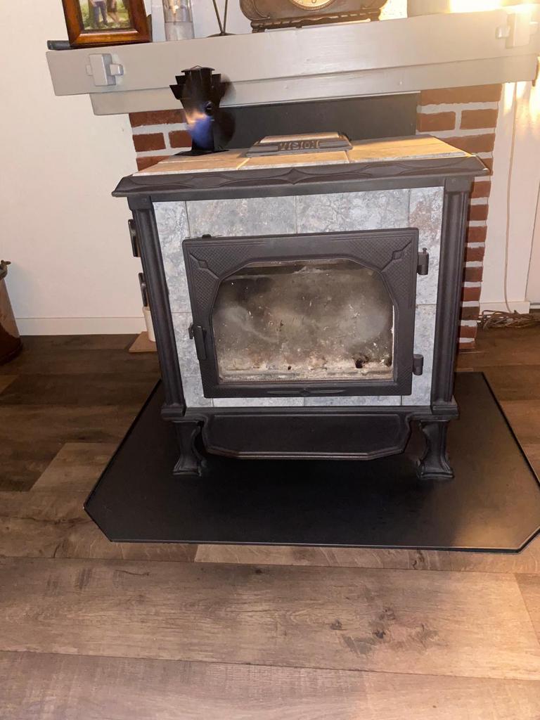 Altech vision speksteen houtkachel, Ophalen, Gebruikt, Hout, Houtkachel