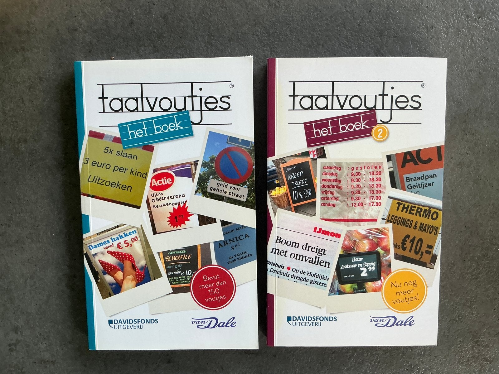 Taalvoutjes het boek en Taalvoutjes het boek 2 = € 7,50 (KWF, Boeken, Vellah Bogle; Inger Hollebeek, Ophalen of Verzenden, Verhalen