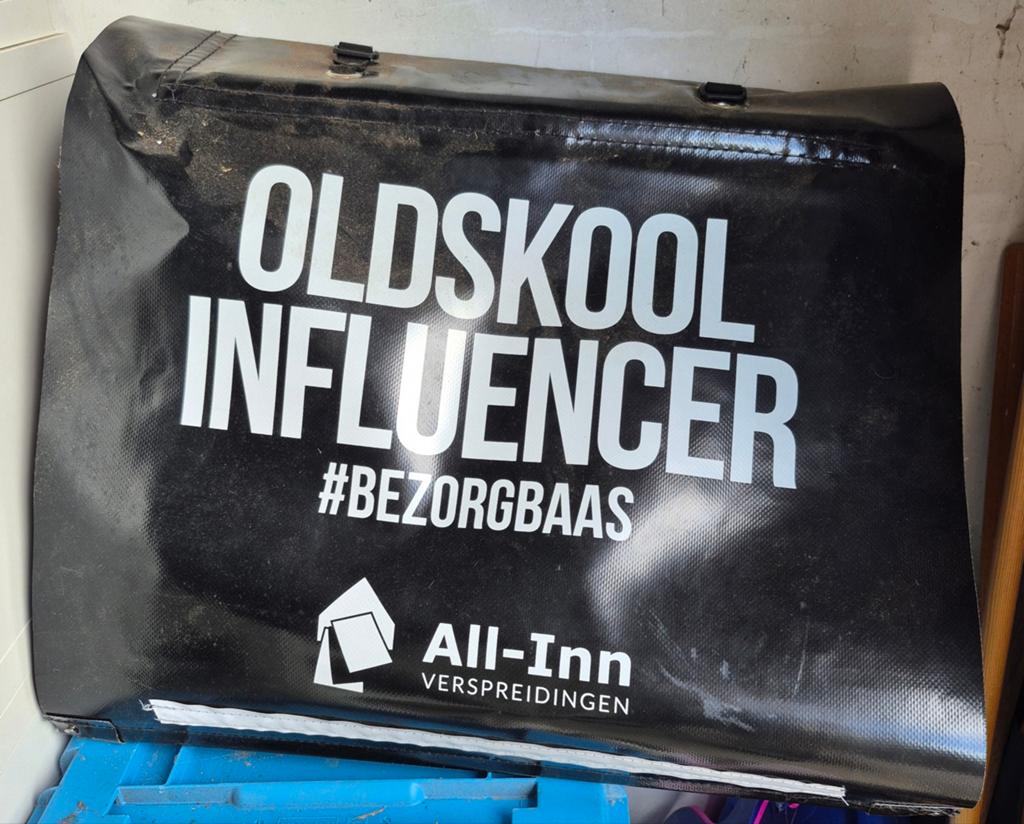 Fietstassen Oldskool Influencer #BEZORGBAAS, Ophalen, Gebruikt, All-Inn Verspreidingen