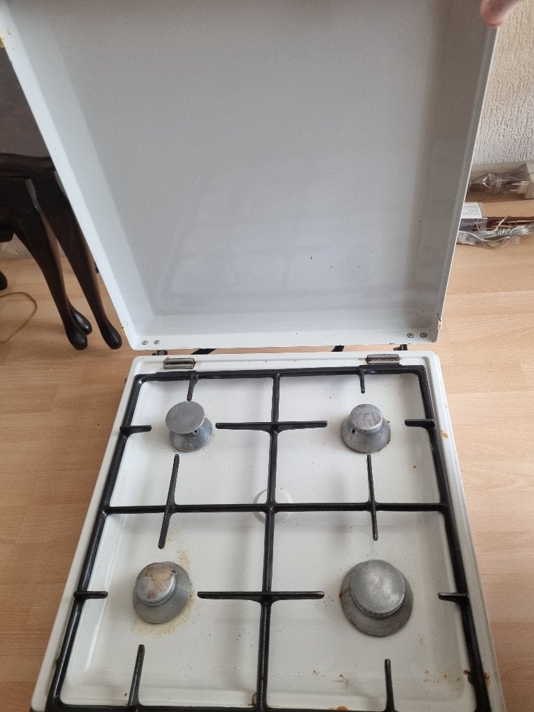 ATAG vrijstaande gas kookplaat, 4 pits met deksel, Ophalen, Gebruikt, Minder dan 85 cm, 4 kookzones