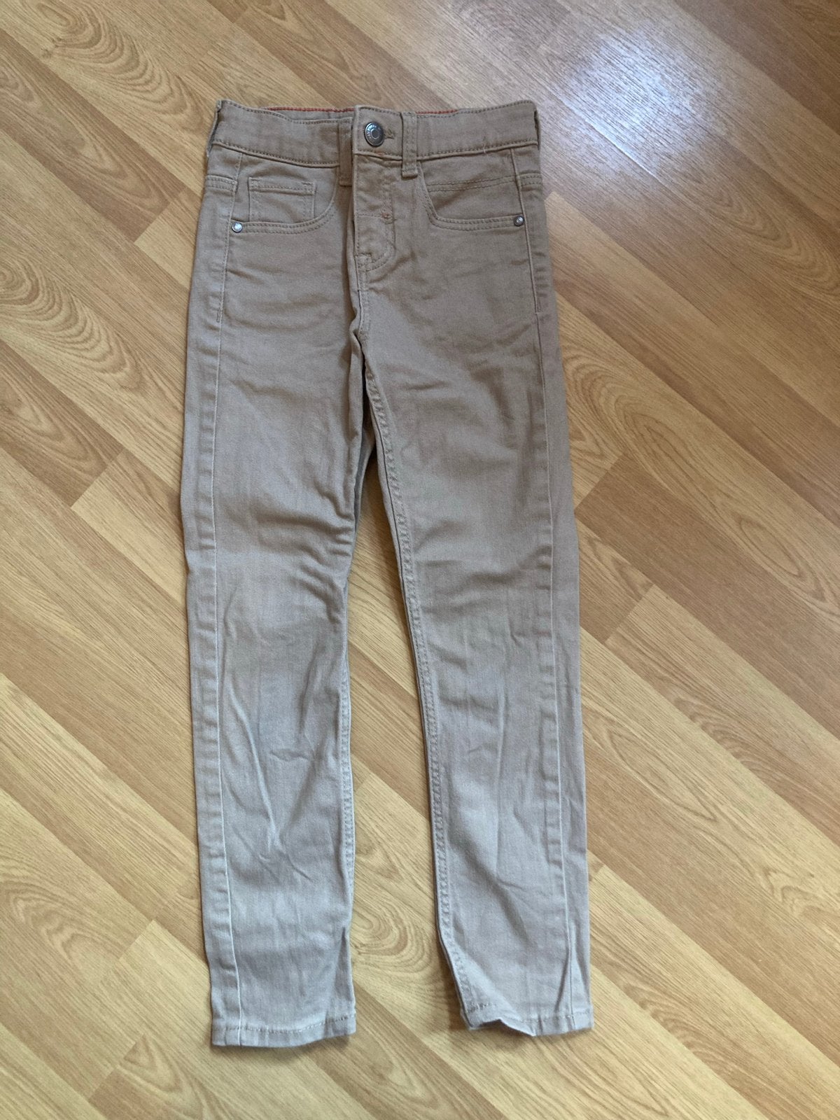 H&M My Skinny Fit Broek - Beige maat 122, Ophalen of Verzenden, Gebruikt, Jongen of Meisje