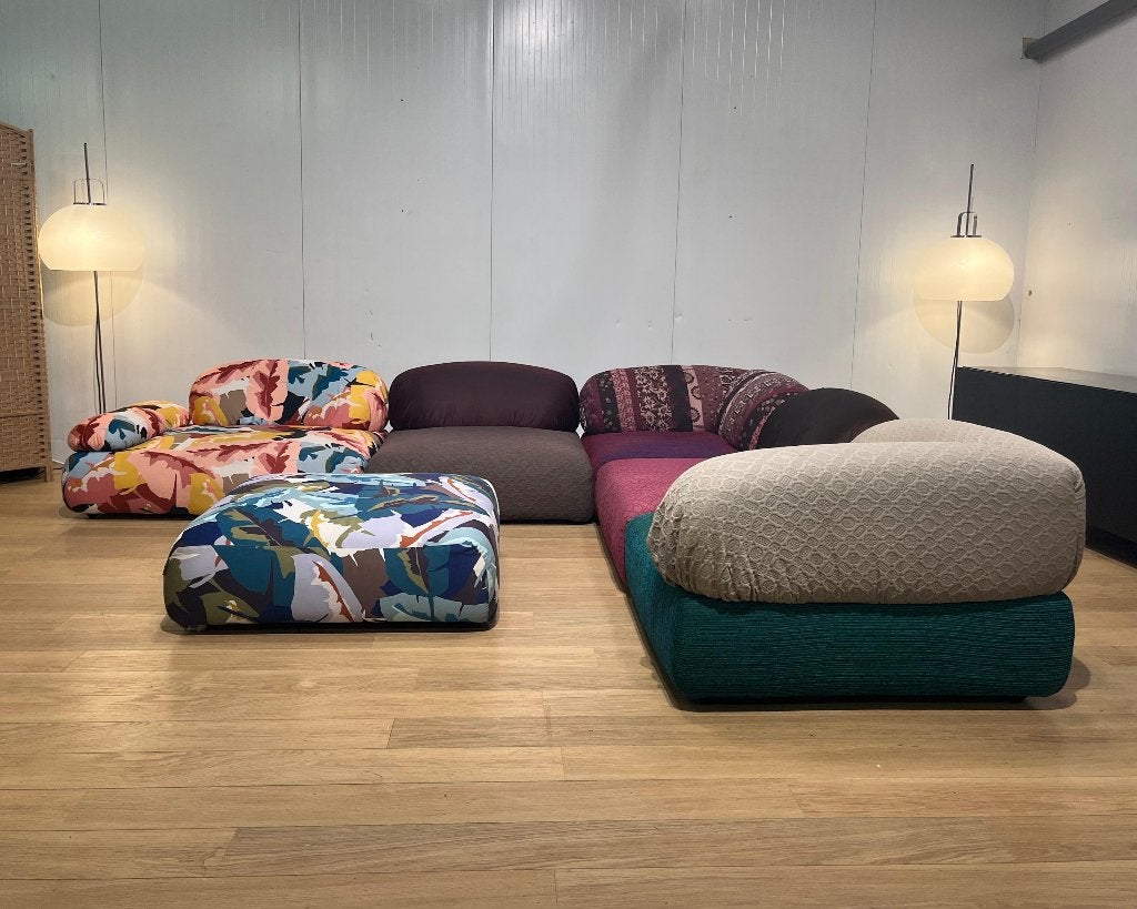 NIEUWSTAAT Roche Bobois Annagramme Hoekbank + GARANTIE, Roche Bobois, Design Bank Bankstel Zetel Hoekbank Roche Bobois, Hoekbank