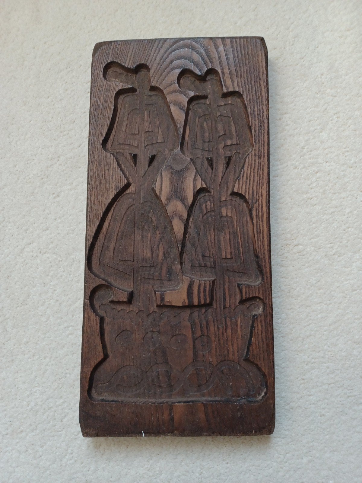 Antieke speculaasplank koekplank boot 40 cm, Ophalen of Verzenden