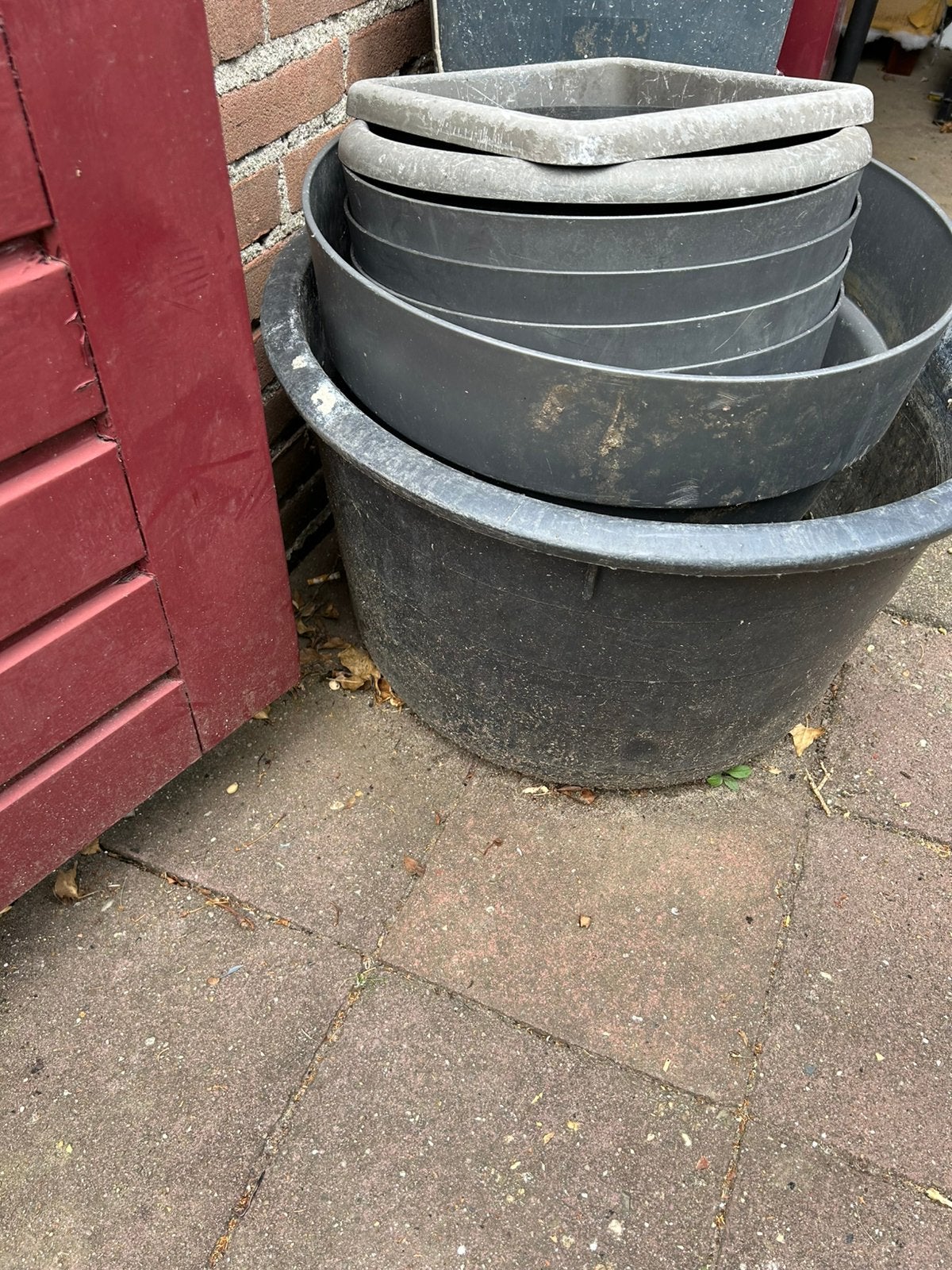 Plantenbakken, Ophalen, Kunststof, Minder dan 30 cm, Rond
