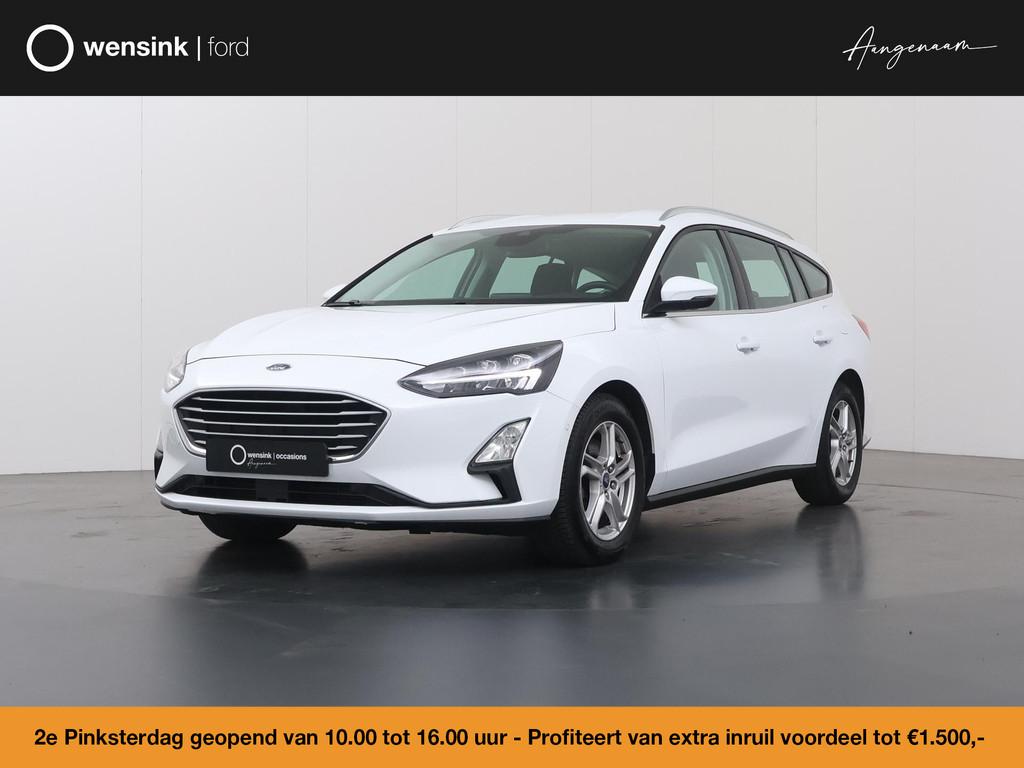 Ford Focus Wagon 1.0 EcoBoost Hybrid Trend Edition Business, Auto's, Ford, Stof, Gebruikt, Wit, Geïmporteerd