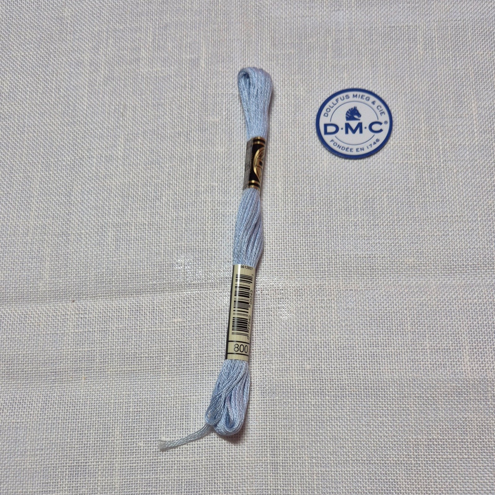 DMC mouline, blauw 800, Ophalen of Verzenden, 68314 ILLZACH Cedex FRANCE, Borduurgaren of Zijde, DMC