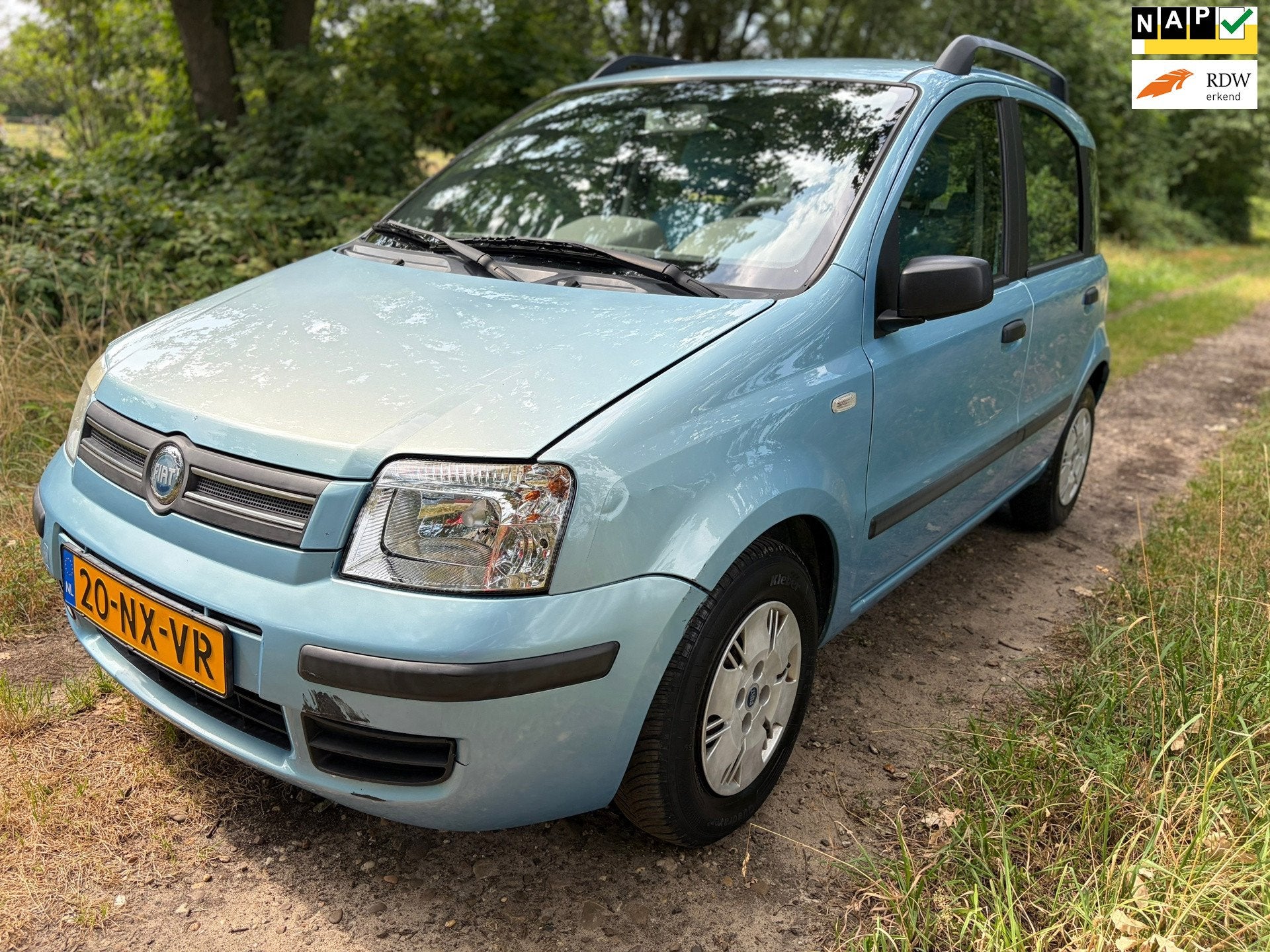 Fiat Panda 1.2 SportSound/Airco/P. sensor/Elek.ramen/APK!, Voorwielaandrijving, Stof, Gebruikt, Origineel Nederlands