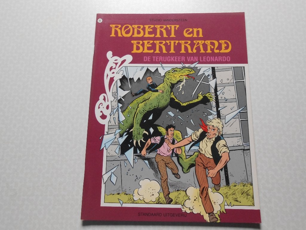 Robert en Bertrand 89 De terugkeer van Leonardo 1991 1 ste, Willy Vandersteen, Eén stripboek, Nieuw, Ophalen of Verzenden