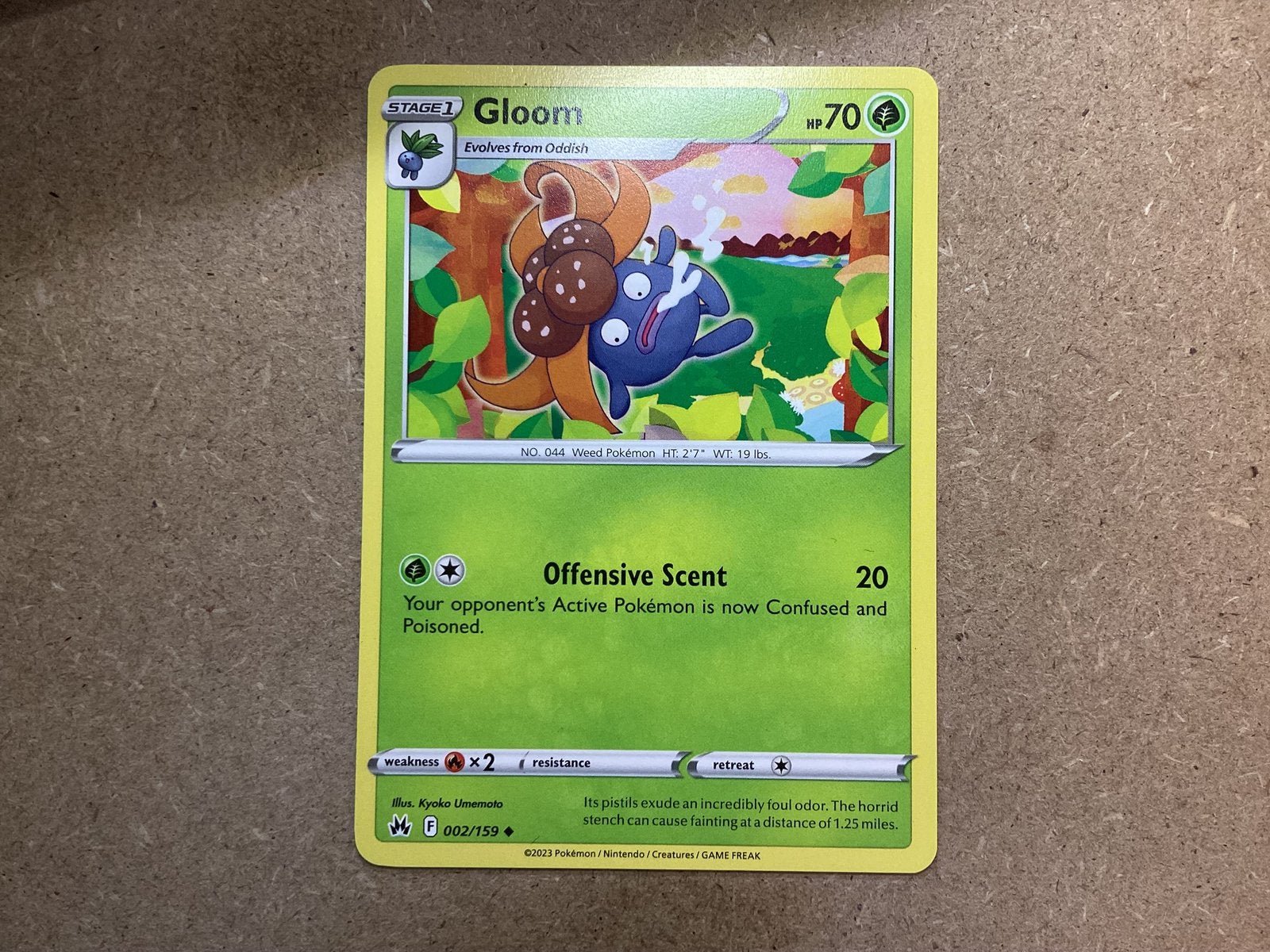 1x Gloom [CRZ 002/159] (Near Mint), Ophalen of Verzenden, Zo goed als nieuw, Losse kaart