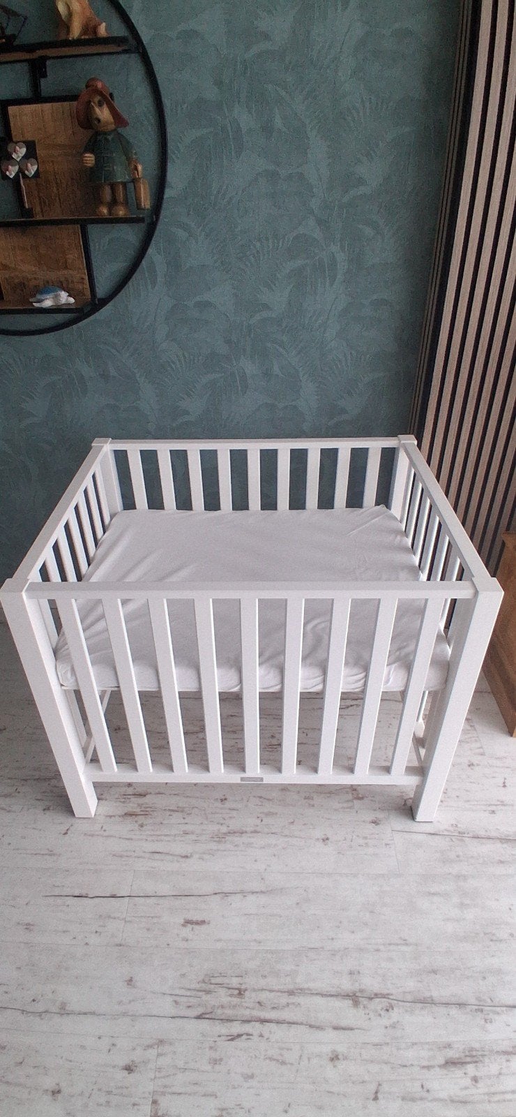 Bopita babybox, Ophalen, Zo goed als nieuw, Vierkant, In hoogte verstelbaar