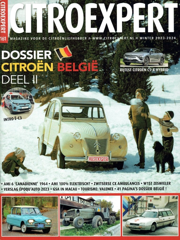 CitroExpert 2023 nr. 161 (o.a. Citroën Ami 6 & CX Ambulance), Verzenden, Gelezen, Citroën