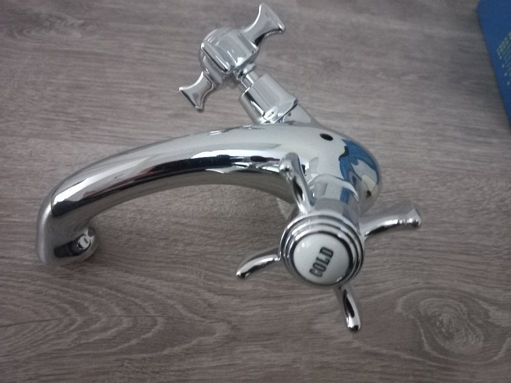 kraan retro look, Ophalen, Nieuw, Chroom, Kraan