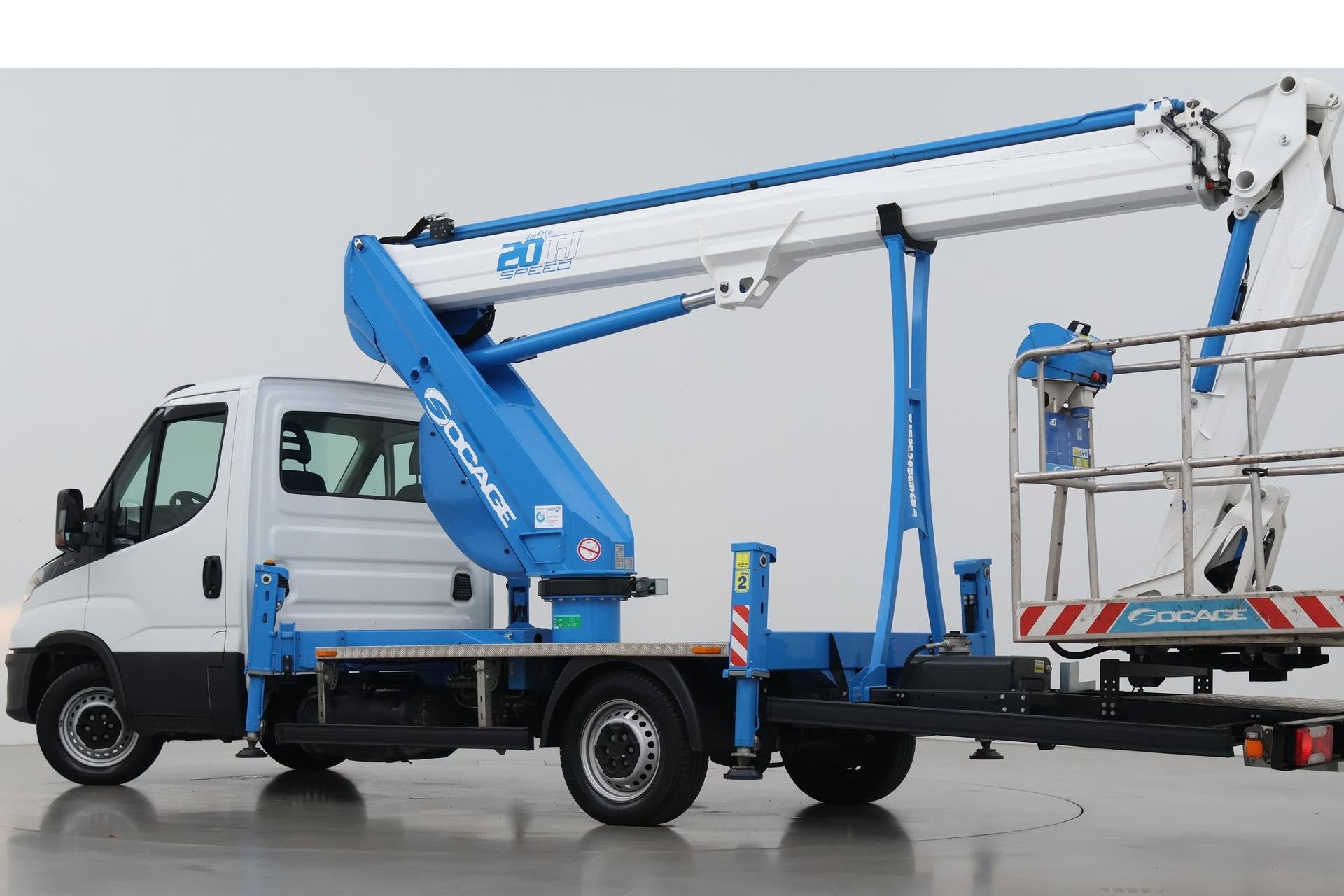 Iveco Socage 20TJ Speed Hoogwerker | Excl. BTW! | 10dkm! | 1, Auto's, Bestelauto's, Gebruikt, Euro 6, Iveco, Wit