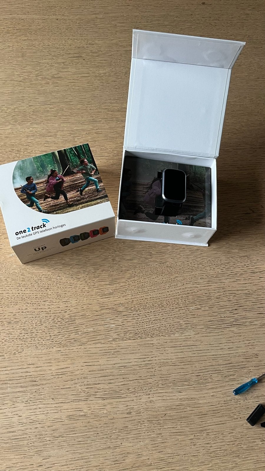 One2track GPS horologe - UP voor kinderen, Ophalen of Verzenden, Zo goed als nieuw, Blauw, Jongen of Meisje