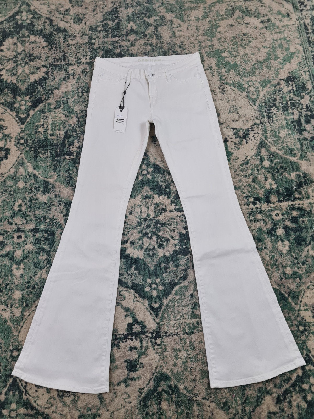 Denham Farrah white W30 L32  Tulsi3032 Mid-rise, Denham, Wit, Nieuw, Ophalen of Verzenden