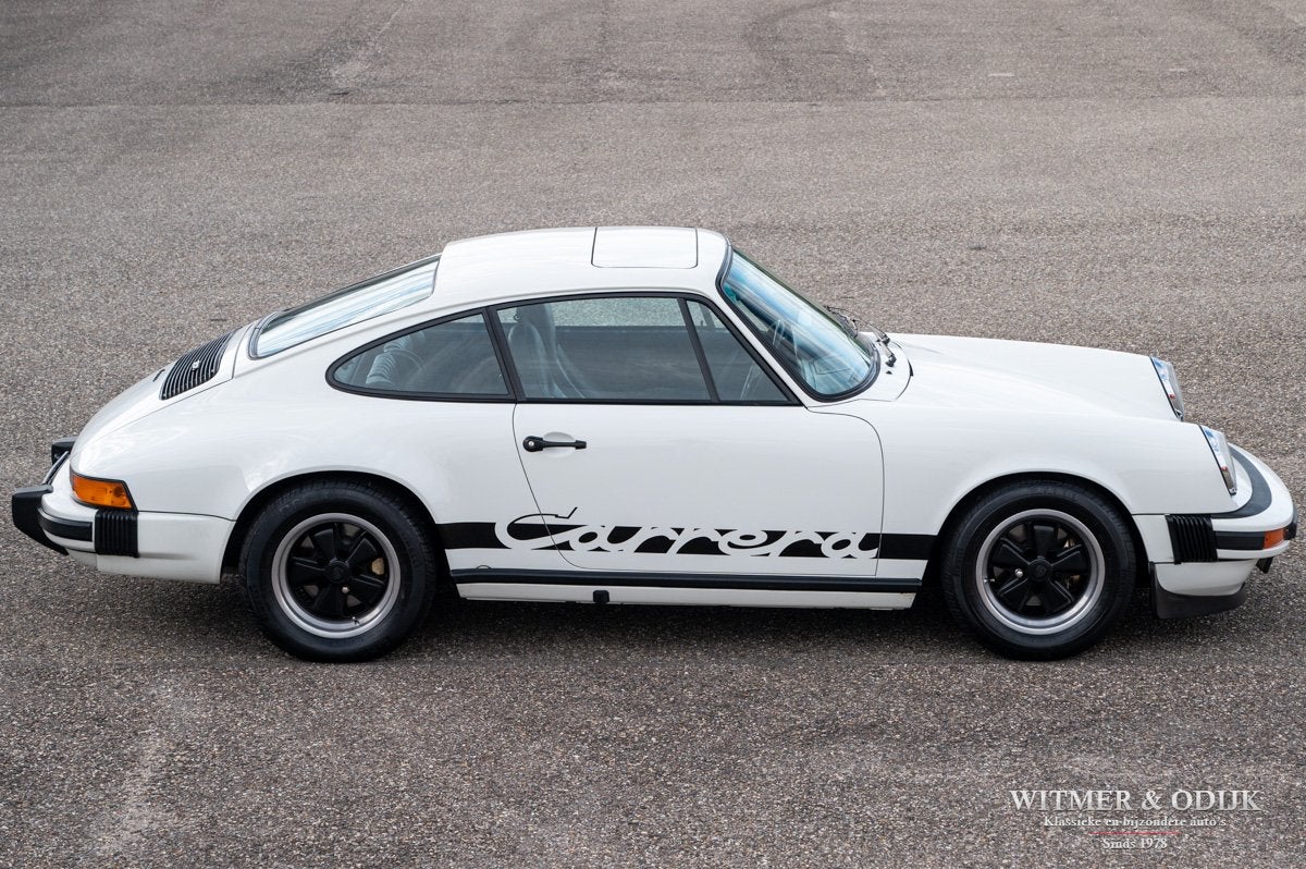 Porsche 911 Carrera 1e eig Ben Pon (bj 1974), Auto's, Lederen bekleding, Dealer onderhouden, Gebruikt, Zwart