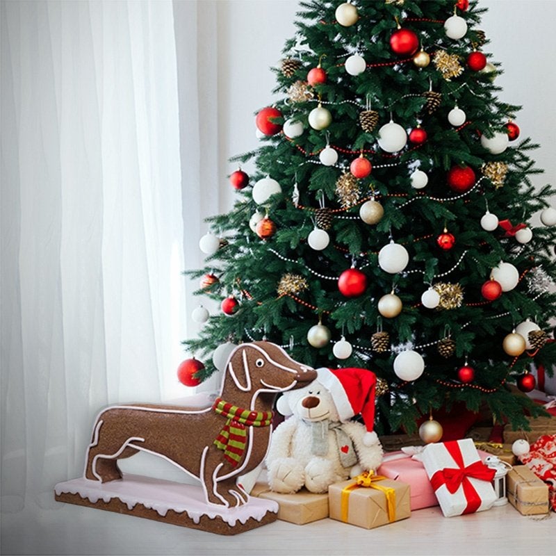 Gingerbread Dog Lengte 81 cm - kerstmis, Diversen, Ophalen, HorecaBeelden, Nieuw, HorecaBeelden