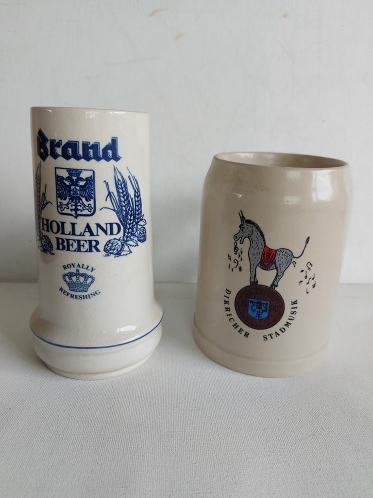 Vintage Bierpullenset: Brand Holland Beer & Dikricher, Ophalen of Verzenden