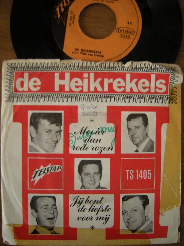 De Heikrekels (Mooier Dan Rode Rozen) telstar., Ophalen of Verzenden, Gebruikt, Overige formaten, Pop