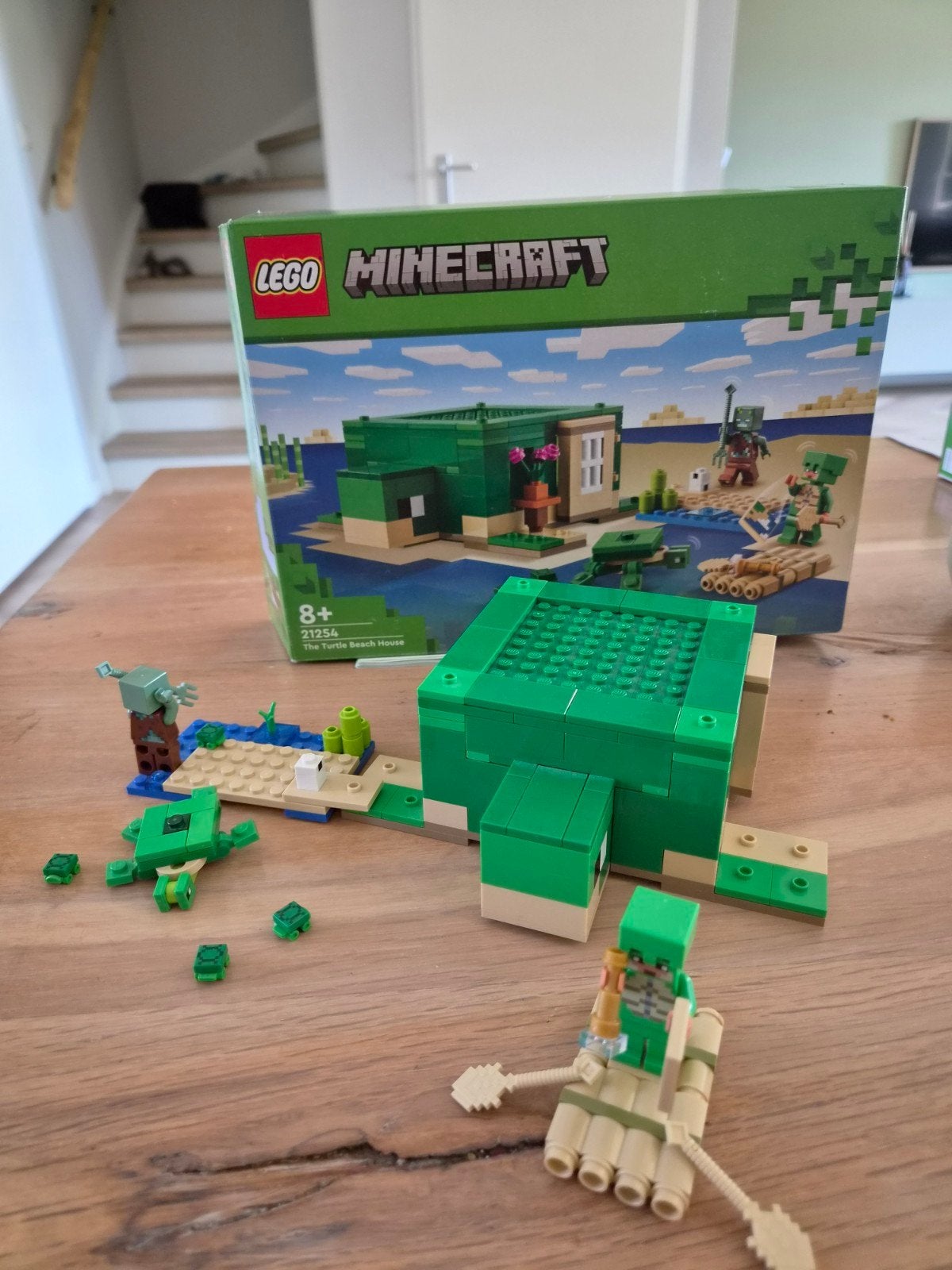 LEGO Minecraft Het Schildpadstrandhuis 21254, Ophalen of Verzenden, Zo goed als nieuw, Overige merken